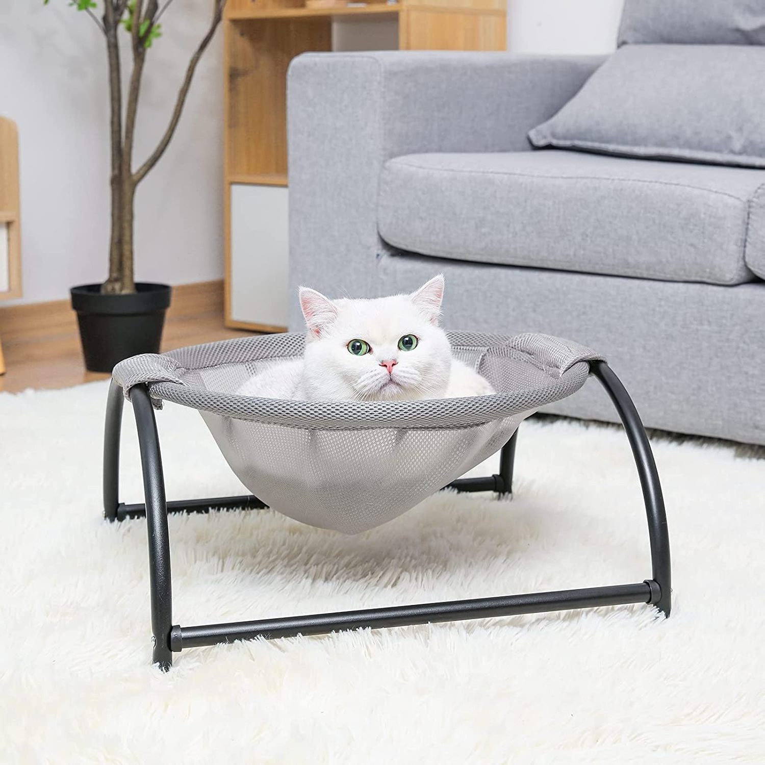 Free -Standing Cat Hammock Bed Rabbit Bed For Kitty & Puppy Indoor