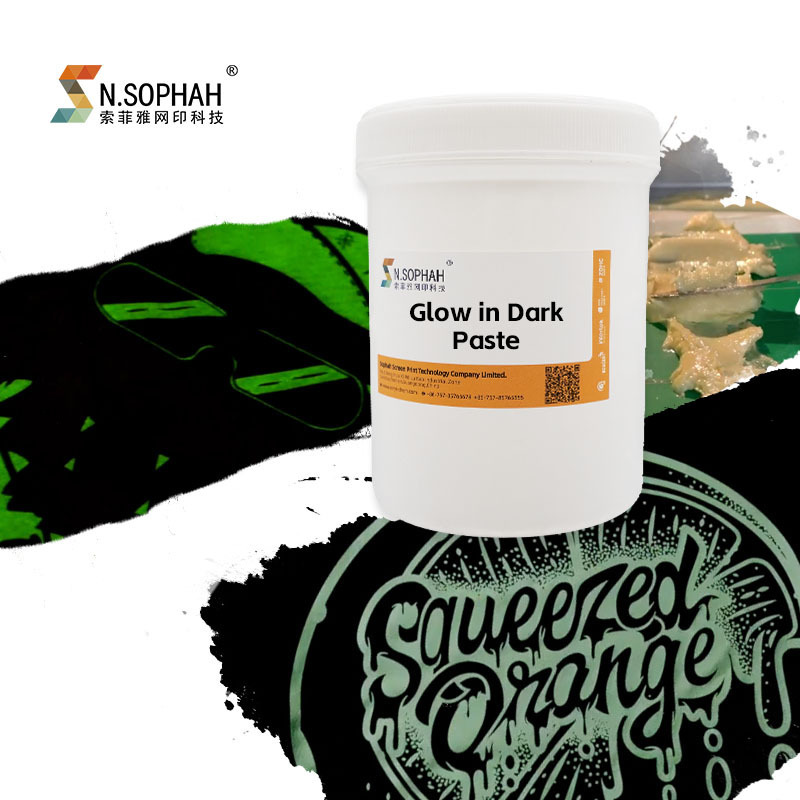 Manufacturer Garment Printing Glow In Dark Paste Soft Hand Feel Screen Printing Glow Ink In Dark