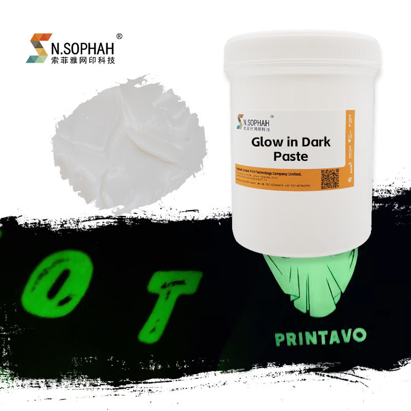 Manufacturer Garment Printing Glow In Dark Paste Soft Hand Feel Screen Printing Glow Ink In Dark