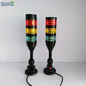 New IP67 70mm led signal tower light with buzzer siren