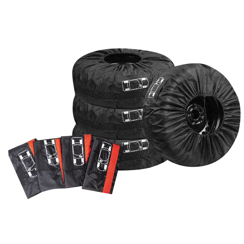 Practical strong durable portable folding storage business gifts tyre packaging polyester drawstring bags