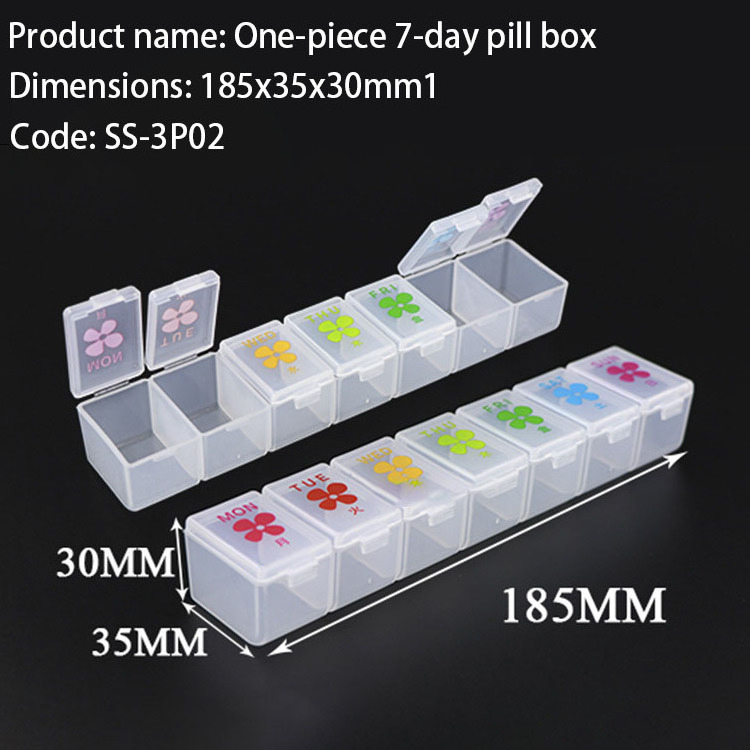 Wooden 3 Compartment 7days Keychain With Lock Plastic Medicine Case 6 Travel 28 Compartments Stainless Steel Dispenser Pill Box