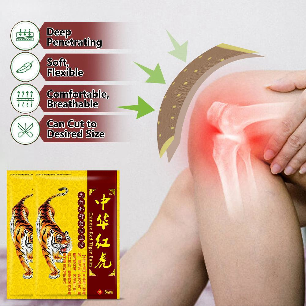 Private Label Factory Cheap Price Transdermal Adhesive Herbal Pain Relieve Patch Tiger Capsicum Plaster