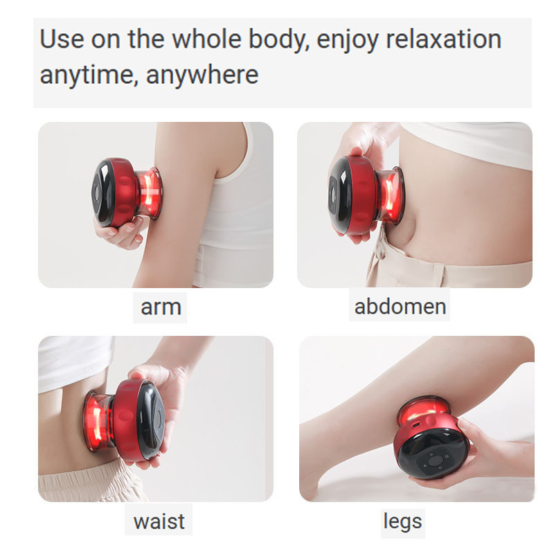 Intelligent Cupping Massager Vacuum Suction Cups Magnet Therapy Guasha Scraping Heating Massage Smart Cupping Machine