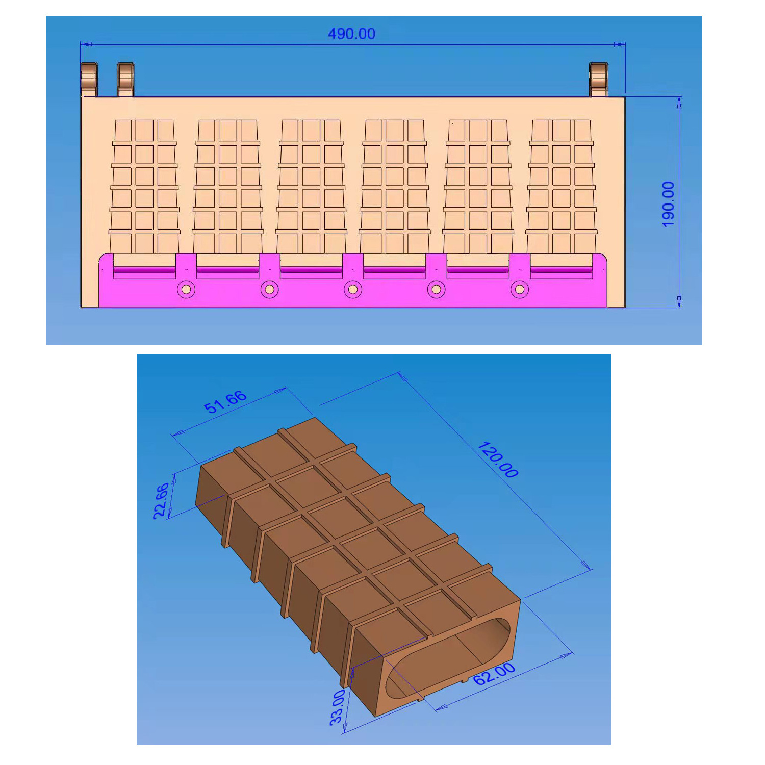 2023 New Latest Customization Waffle Popsicle Mold With Stainless Steel Body Non Stick Baking Pan Snack Maker For Commercial Use