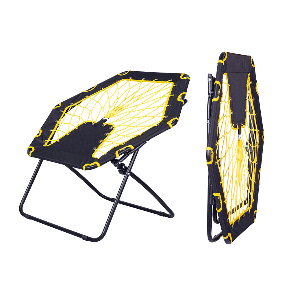 Sopop Patented Foldable Bungee Saucer Chair Spring chair Sun Chair for  in the house or outdoor