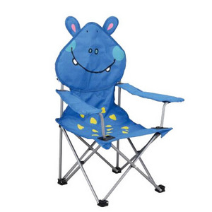 2021 Sopop Outdoor kids chair hippo Camping Folding Fishing Metal Steel Beach kid chair