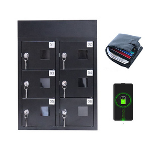 UV Sterilizer Locker Metal With University Charging Cable 6 Door Charger Box Small Storage Lockers With Keys