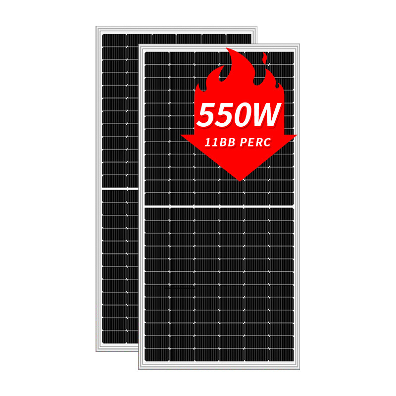 Full Black Photovoltaic Bifacial Solar Panel 550w 11BB Monocrystalline Panel Solar PV Modules