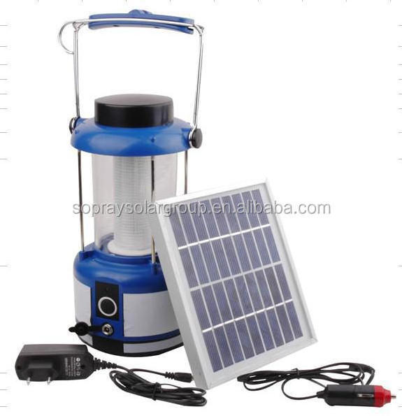 Emergency solar lantern with radio