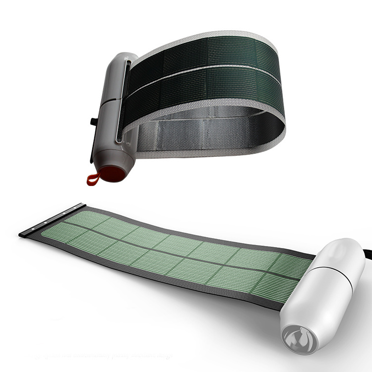 CIGS Flexible Solar Panel Rolling Charger with Light Function for Mobile and PC Charge solar panels