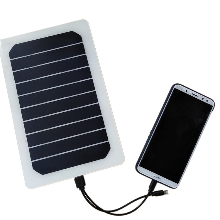 Solar Panel Micro USB Portable Phone charger for Mobile Phones with 6V9W Sunpower Cell ETFE Flexible Panel