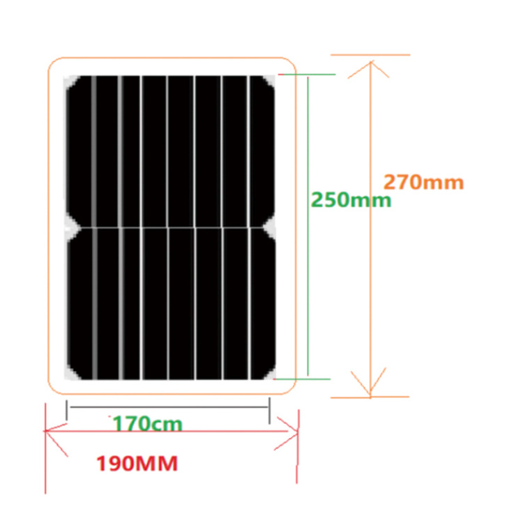 Solar Panel Micro USB Portable Phone charger for Mobile Phones with 6V9W Sunpower Cell ETFE Flexible Panel