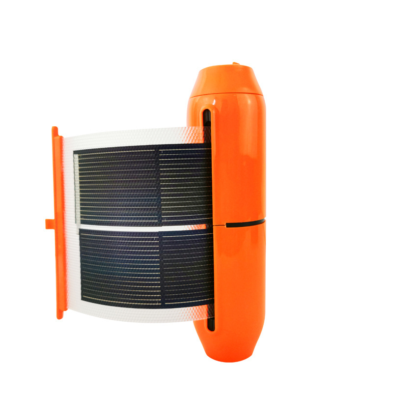 portable waterproof solar panel power bank with Torch flashing light and USB output solar charger with good quality