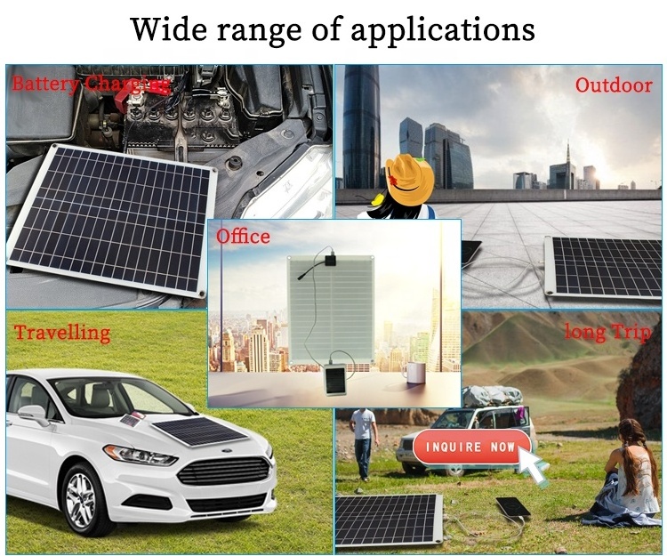 MEGSUN 25W 18V 5V Solar Panel Trickle Charger for Automobile Motorcycle Boat Tractor Power Panel Charger