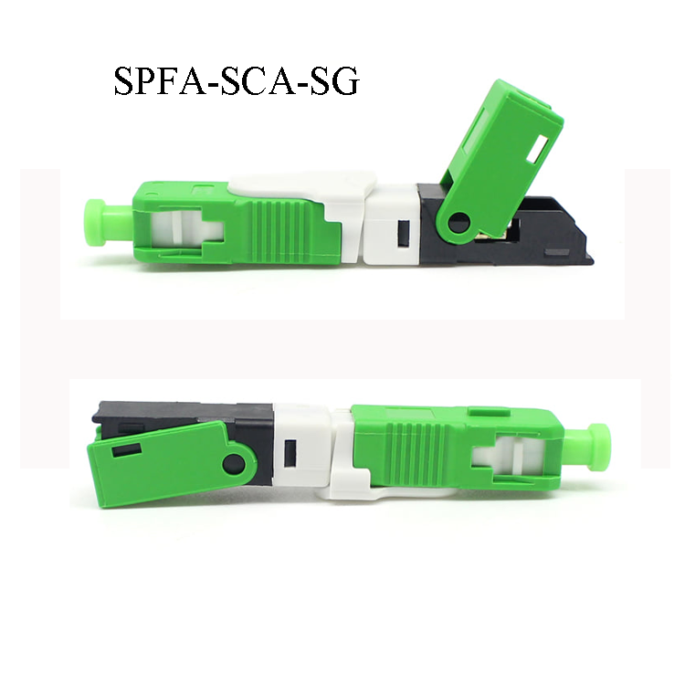 Factory Wholesale Fast Connector SC/APC SM Plastic FTTH Single Mode Simplex SC Fiber Optic Connector