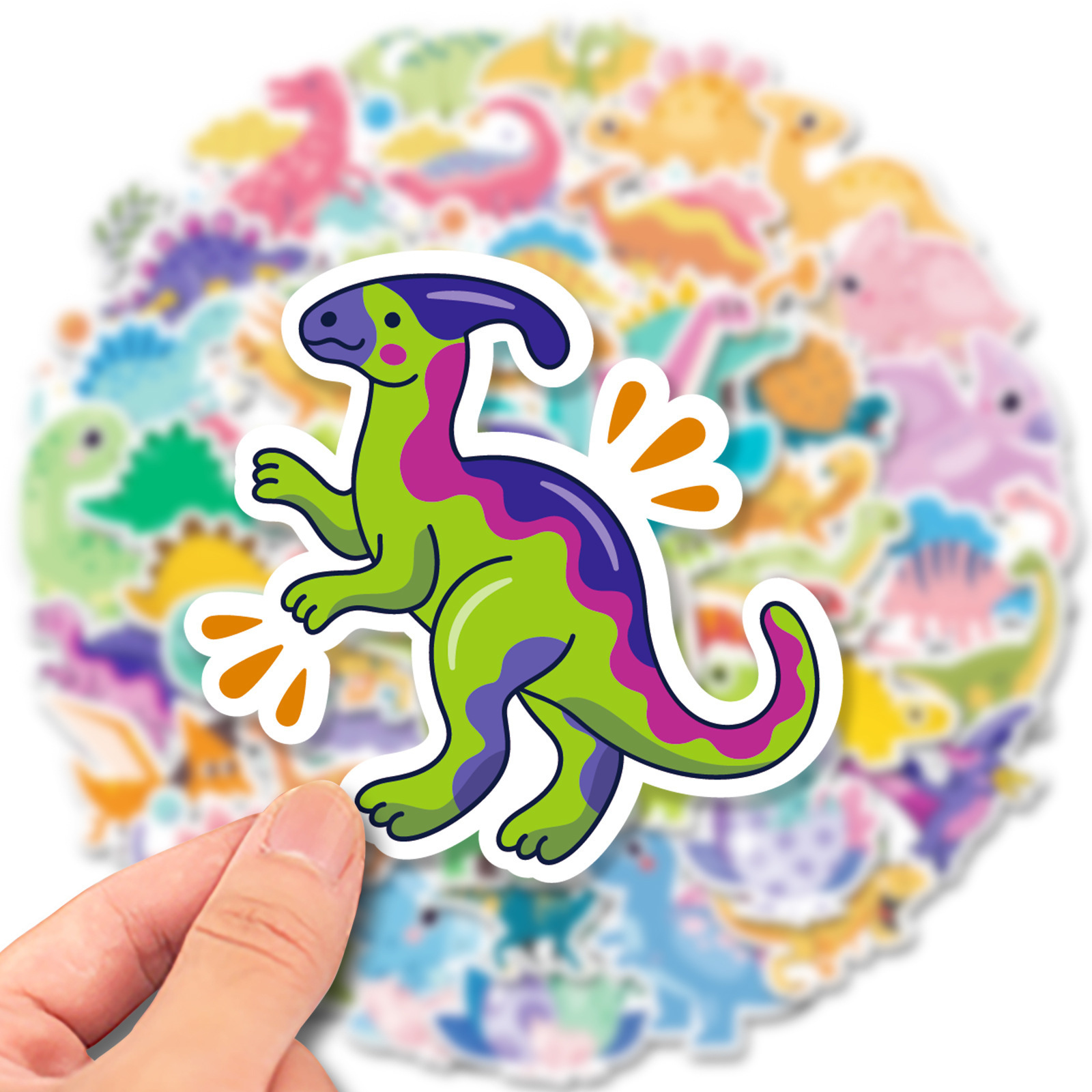 Wholesale 3D Cute Dinosaur Wall Sticker 3D Home Decorative Waterproof PVC Sticker Paper Phone Back Sticker Baby Promotion Gifts