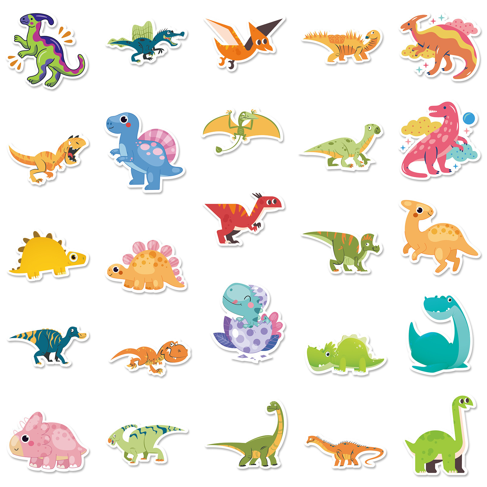 Wholesale 3D Cute Dinosaur Wall Sticker 3D Home Decorative Waterproof PVC Sticker Paper Phone Back Sticker Baby Promotion Gifts