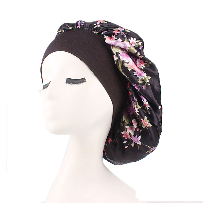 Wholesale Silk Hair Bonnets Sleeping Cap Women Satin Sublimation Designer Bonnets En Satin Silk Customize Bonnets