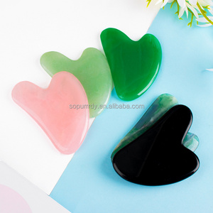 Hot Sales Skin Care Tools Custom Logo 100% Natural Crystal Facial Face Rose Quartz Roller Gua Sha Jade Roller