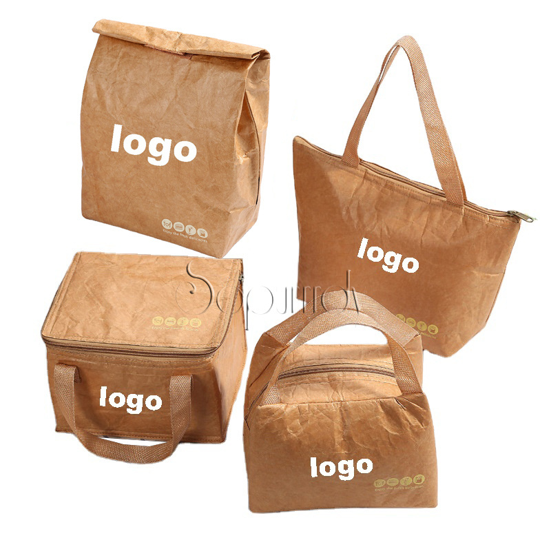 Waterproof Large Capacity Eco Friendly Washable Kraft Paper Flower Bag Packing Staff Pots Kitchen Waterproof Storage Bag