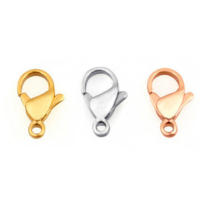 2023 Wholesale Custom Stainless Steel Metal Jewelry Accessories Lobster Clasp