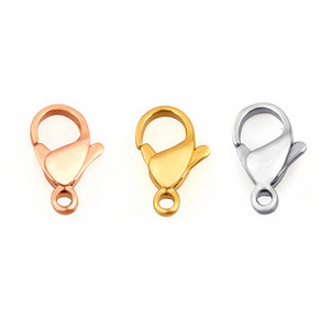 2023 Wholesale Custom Stainless Steel Metal Jewelry Accessories Lobster Clasp