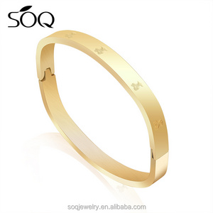 latest design vogue jewellery bangle 18k gold bangle saudi arabia jewelry bulk plain bangle