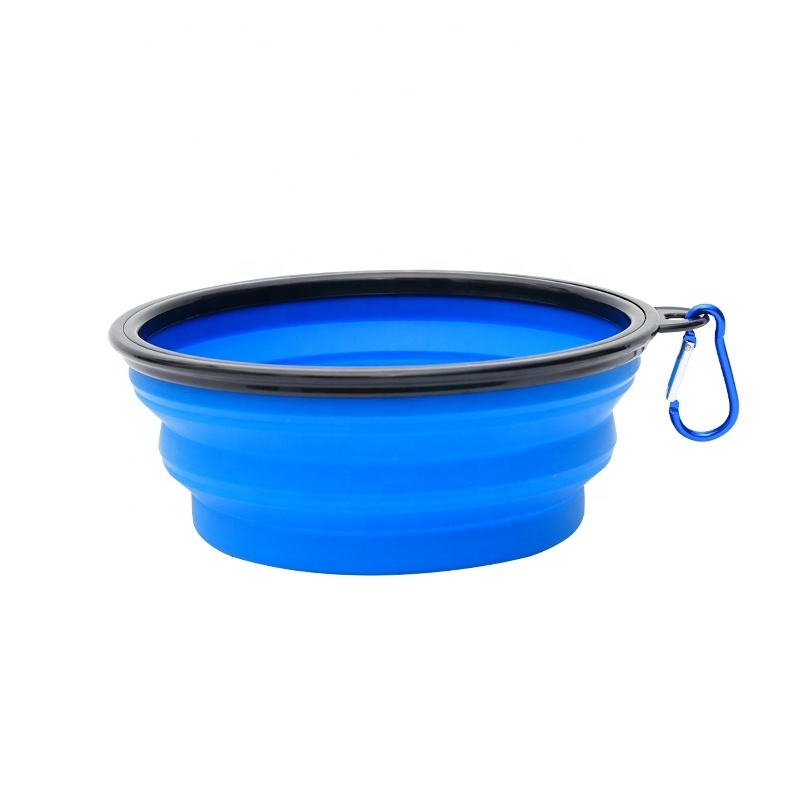 Wholesale 12oz 34oz BPA Free Outdoor Portable Foldable Collapsible Silicone Cat Dog Pet Travel Food Water Feeder Dish Bowl