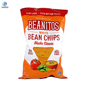 Plastic transparent clear corn tortilla potato banana plantain chips packaging bags