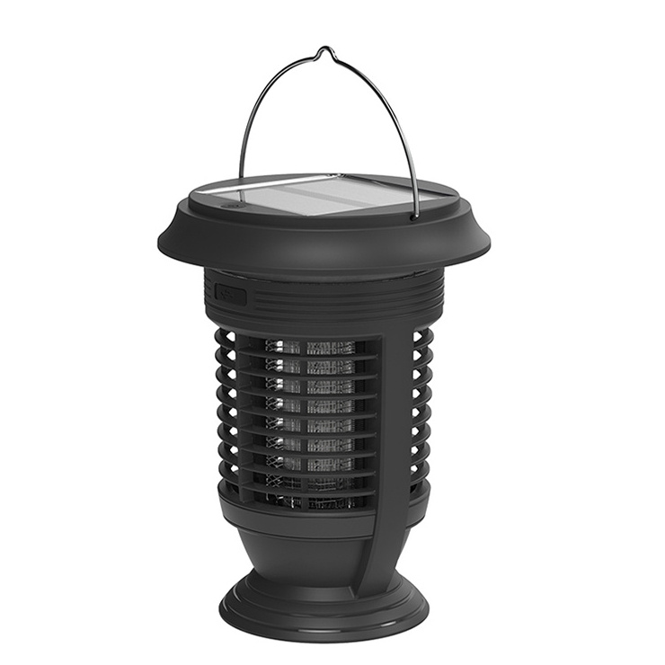 Rainproof Electronic Fly Zapper Indoor,Solar Bug Mosquito Zapper Solar Outdoor Light For Garden Solar Mosquito Killer