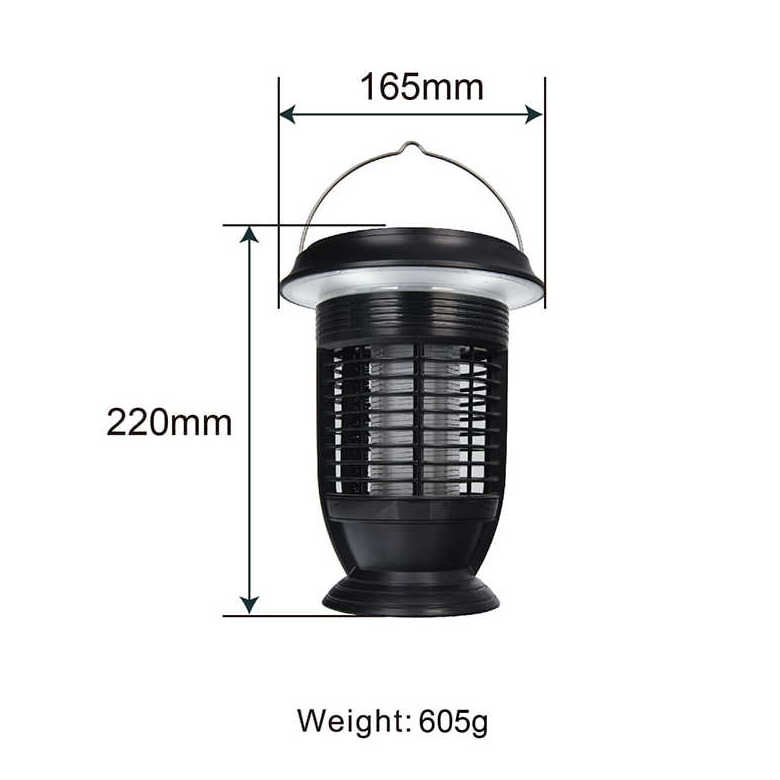 Rainproof Electronic Fly Zapper Indoor,Solar Bug Mosquito Zapper Solar Outdoor Light For Garden Solar Mosquito Killer