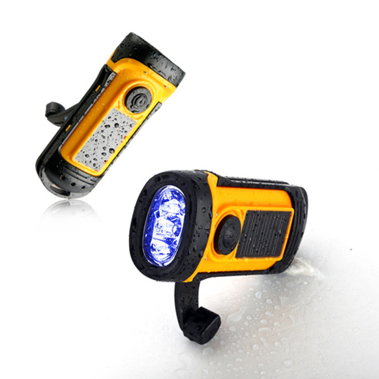 Waterproof Solar Led Underwater Flash Light /Cranking Diving Torch