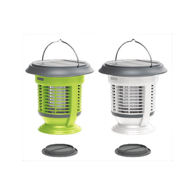 Solar Powered LED Lamp Insect Trap Bug Zapper B-6501 Mosquito Killer Lantern