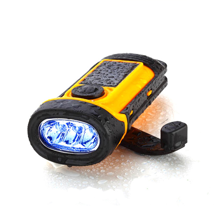 Waterproof Solar Led Underwater Flash Light /Cranking Diving Torch