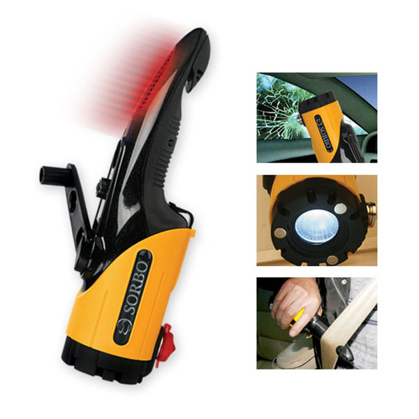 Classic 5 in1 LED Flashlight Torch Belt Cutter Safety Car Auto Led Emergency Flashlight with Escape Hammer Torch