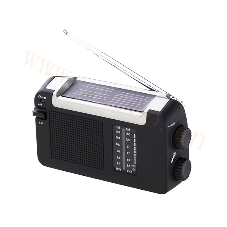 Manual Wind Up Crank Emergency Rechargeable FM AM Radio