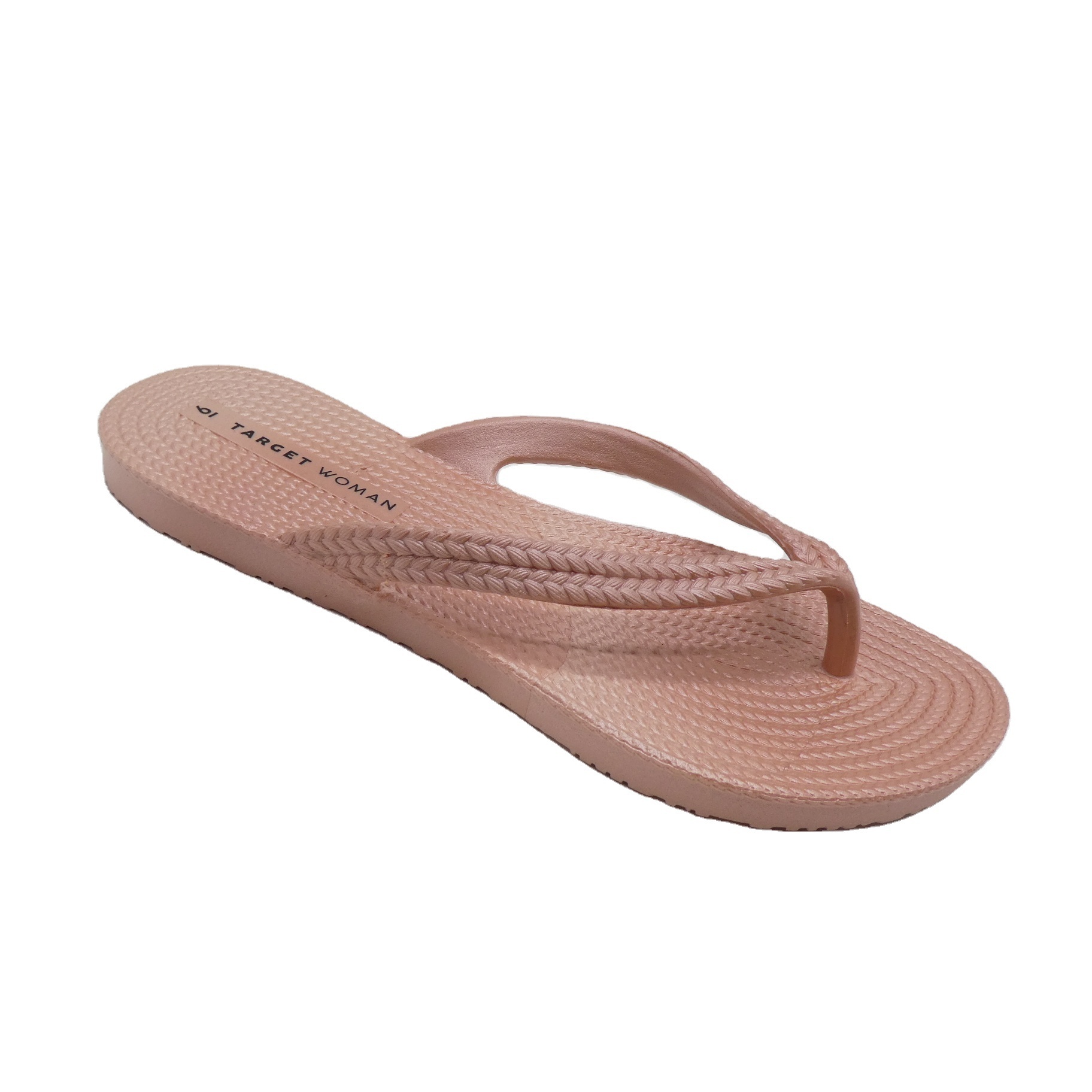 Summer Flat Flip-Flops Women's PVC Blowing Non-Slip Flip-Flops Beach Slippers Soft Flip Flop For Lady