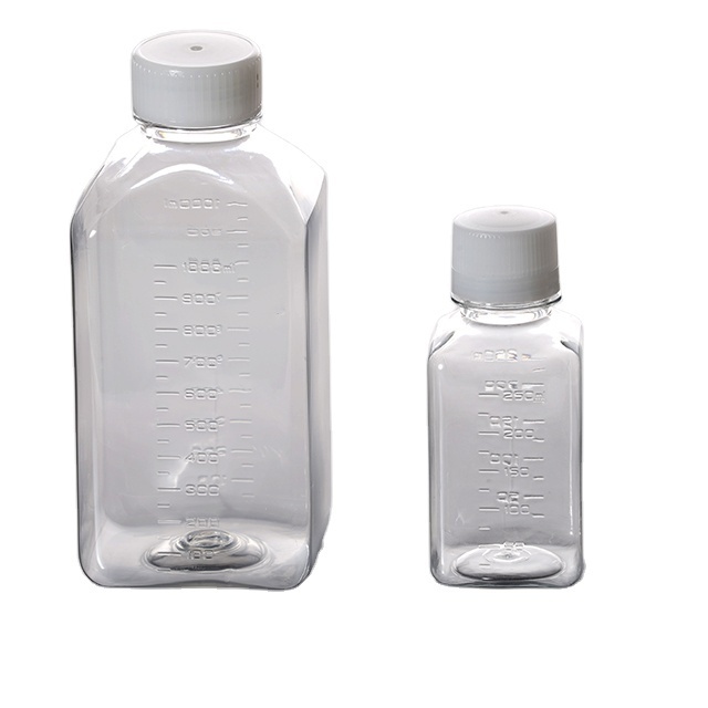 Sorfa medical science lab PET 500ml medical plastic bottle cell culture media bottles