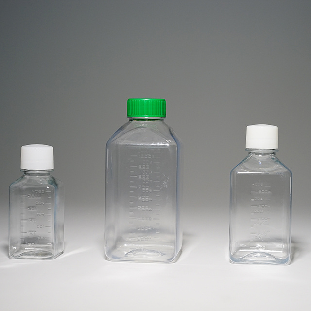 Sorfa medical science lab PET 500ml medical plastic bottle cell culture media bottles