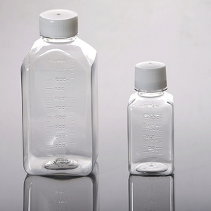 Sorfa medical science transparent lab plastic media bottle for storing samples