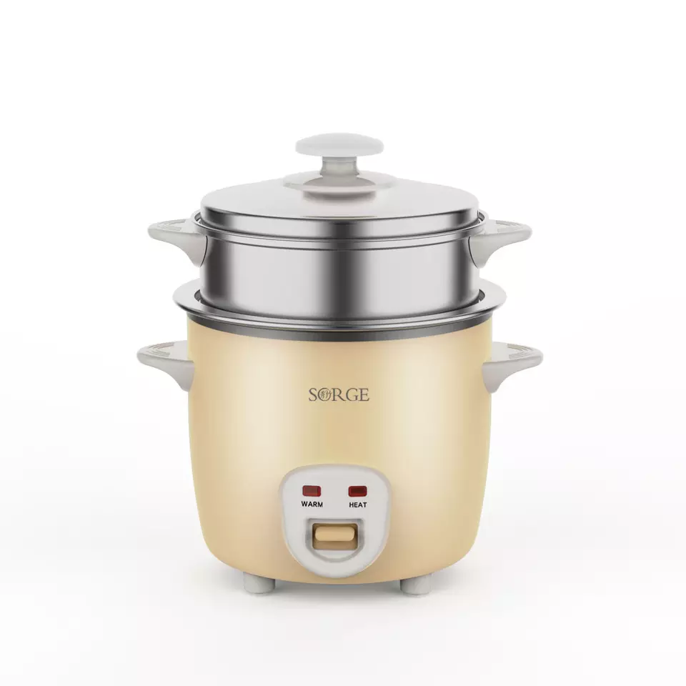 Sorge 1.5L Electric Multi-functional Portable Rice Cooker 2-in-1 Steamer 304 Stainless Steel Inner Pot