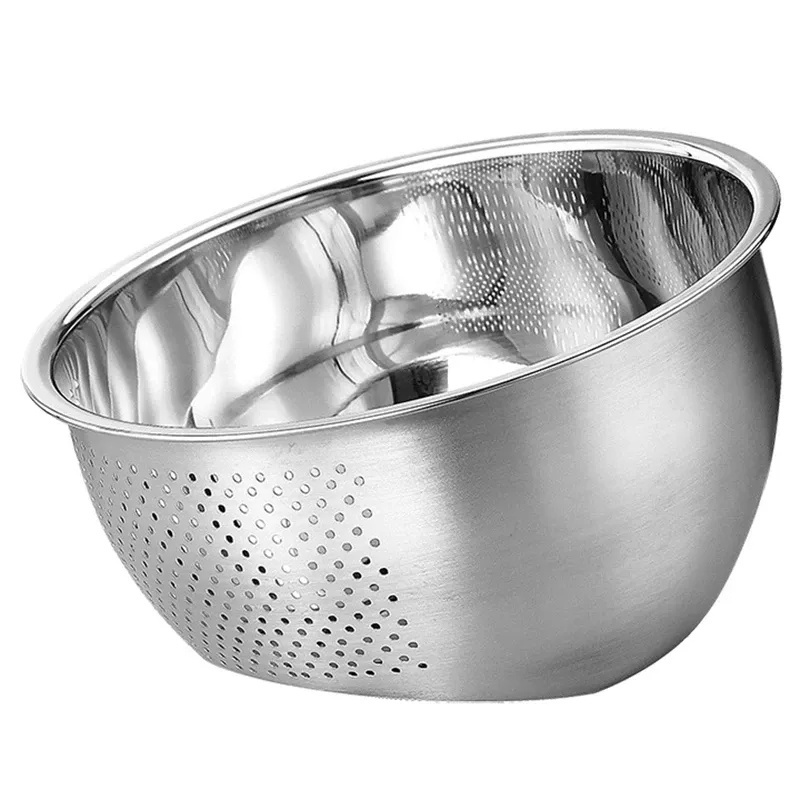 304 stainless steel Rice Bowl Washing Strainer Colander