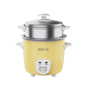 small size drum type 304 Stainless steel rice cooker with steamer