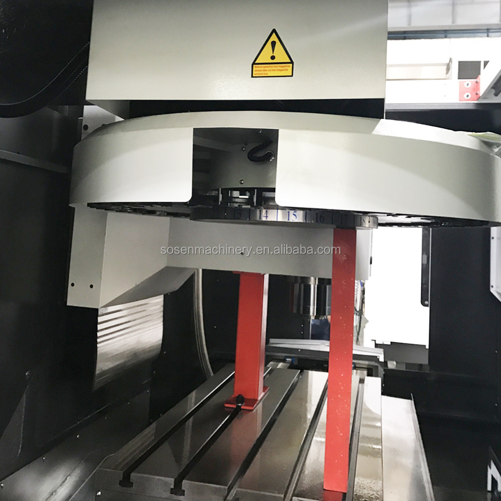 VMC850 China vertical machining center fully protected 5 axis CNC milling machine