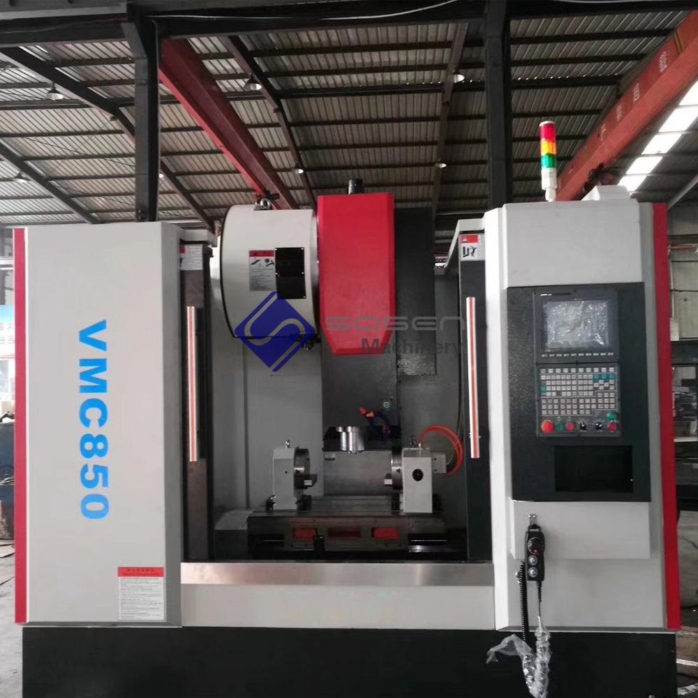 VMC850 China vertical machining center fully protected 5 axis CNC milling machine