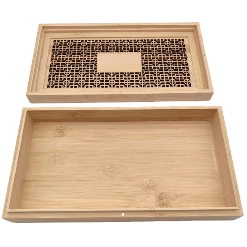 Wooden incense boxes bamboo hollow-out packaging box customized wood box