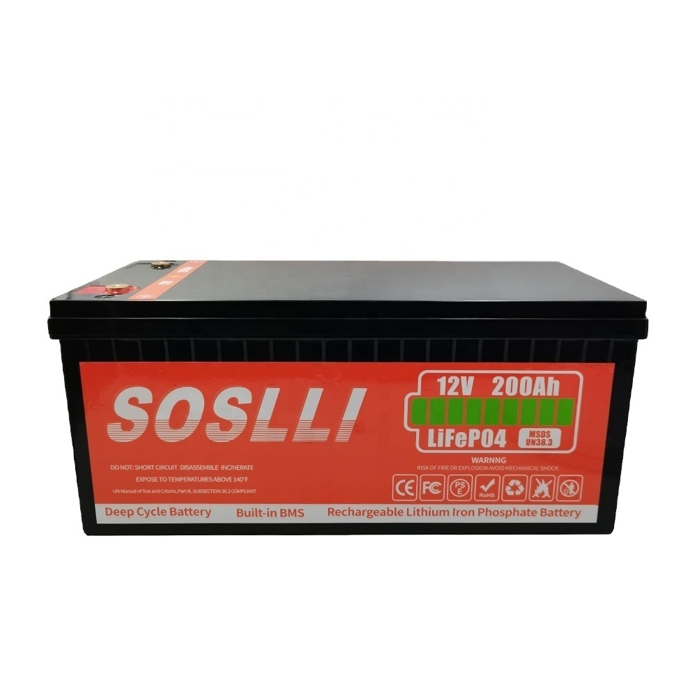 Solar energy baterias 12v 200ah 12v batteries pack battery for energy storage