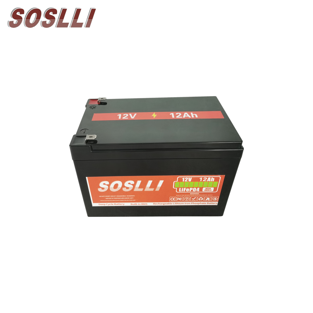 Lithium Battery 12V 24V Portable Power Stations Lifepo4  Battery 12V 12Ah Lithium Ion Batteries For Solar Energy System