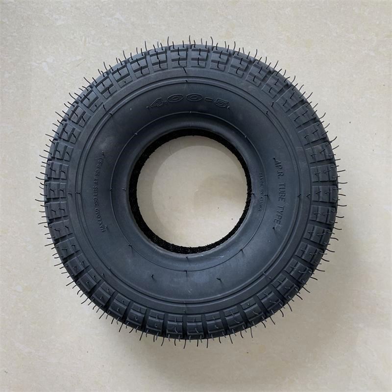 4.00-5 Diamond Tread Foamed-Filled Tubeless Black Tire 4 wheels electric mobility scooter tyres